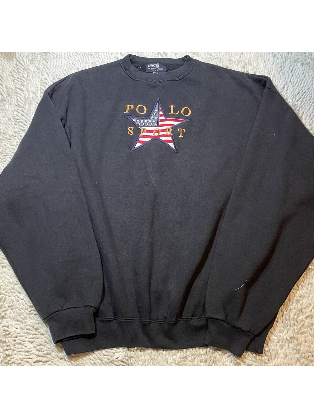 RARE Vintage Polo Sport Ralph Lauren Crewneck Sweatshirt Men XXL USA Made 90s